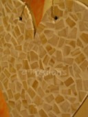 Akryl. mozaika třpytivá 10x10mm - zlatá