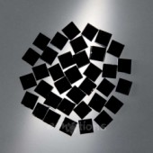 Krakelovaná mozaika 10x10mm - černá