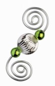 Deko-perličky 4mm, 1100ks - světle zelené