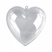 Srdce plast 8cm, dvojdílné