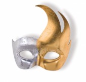 Benátská maska - Oheň 16x19cm, polyresin