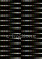 Filc s potiskem 50x70 - Černý s pestrobarevnými puntíky