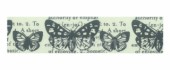Washi páska 2cm x 10m - Motýlci a text v černobílém