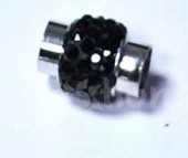 Magnet. zapínání šatonové 8mm - černé