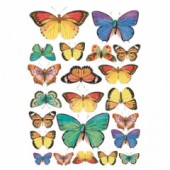 Découp. papír rýžový A4 - Sbírka motýlů