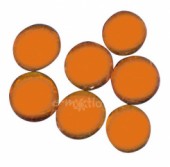 Mozaikové kameny skleněné - oranžové