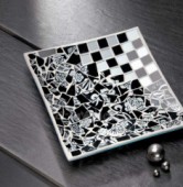 Mozaika CRYSTAL 15x15mm - černá