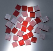 Krakelovaná mozaika 10x10mm - zářivá červená