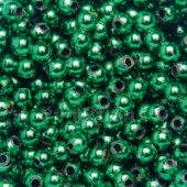 Deko-perličky 4mm, 1100ks - tmavě zelené