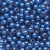 Deko-perličky 4mm, 1100ks - královská modř