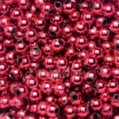 Deko-perličky 4mm, 1100ks - červené