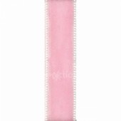 Sametová stuha šíře 1cm, 2m - světle růžová (baby pink)