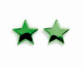 Hvězdičky 2,2cm, 12ks - brilantní zelená