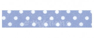 Washi páska 15mm x 10m - Zelená s modrými puntíky