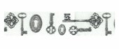 Washi páska 2cm x 10m - Vintage klíče