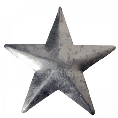 Hvězda 13,5cm plechová s otvorem na zápich